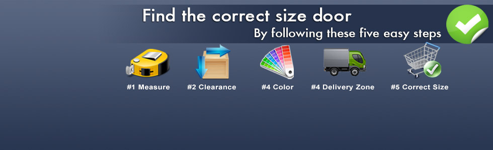 find the correct roll up door